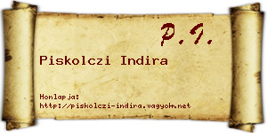 Piskolczi Indira névjegykártya